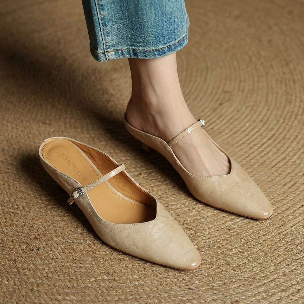 Ronda Orthopedic Leather Mules