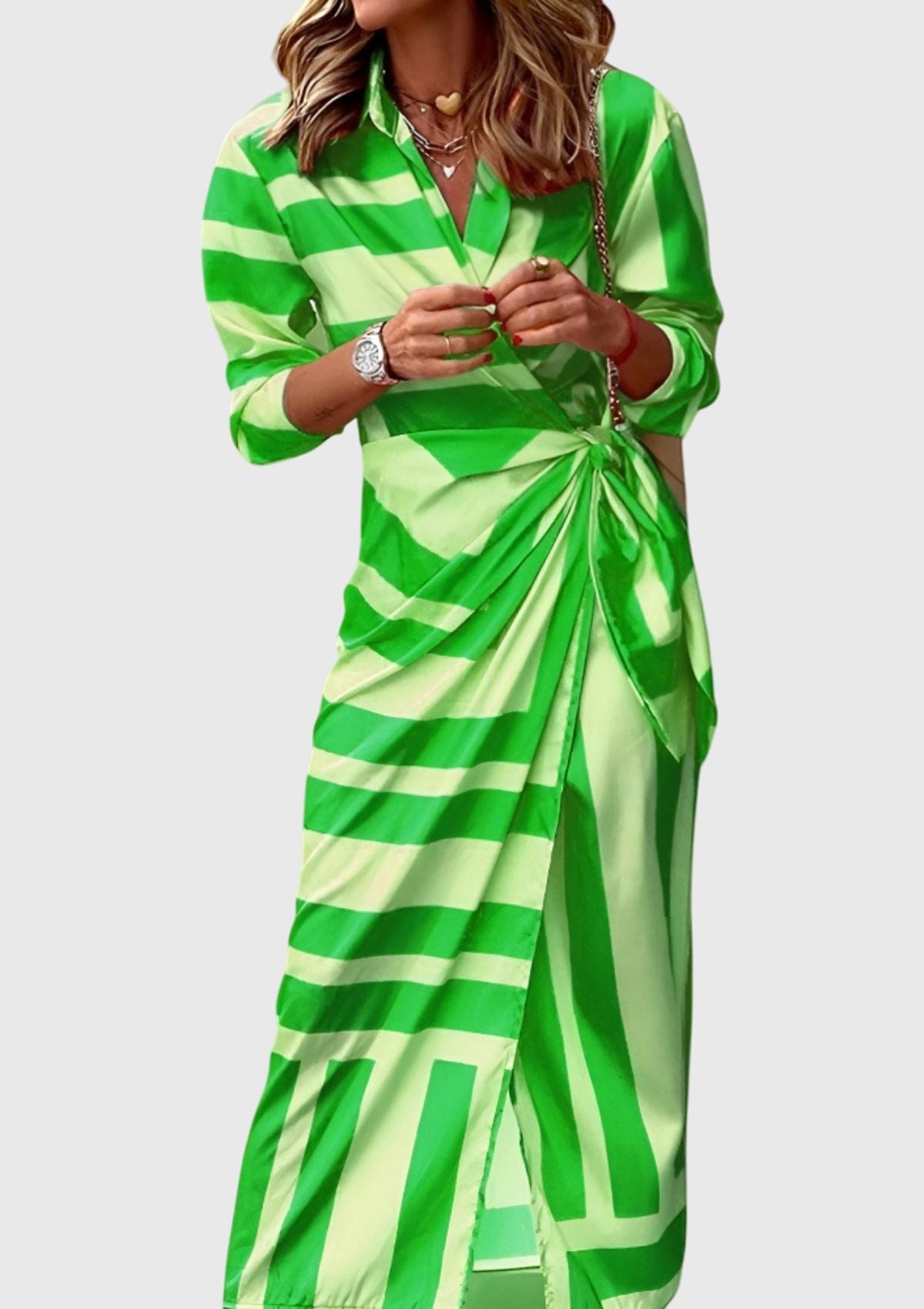 Everly™ | Elegant Wrap Dress with Print