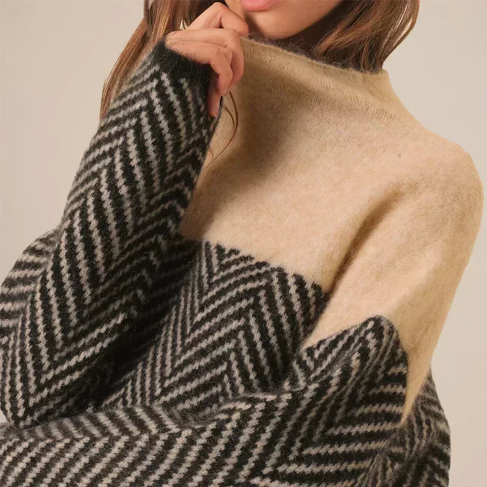 LINE – Warmer pullover with stand-up collar