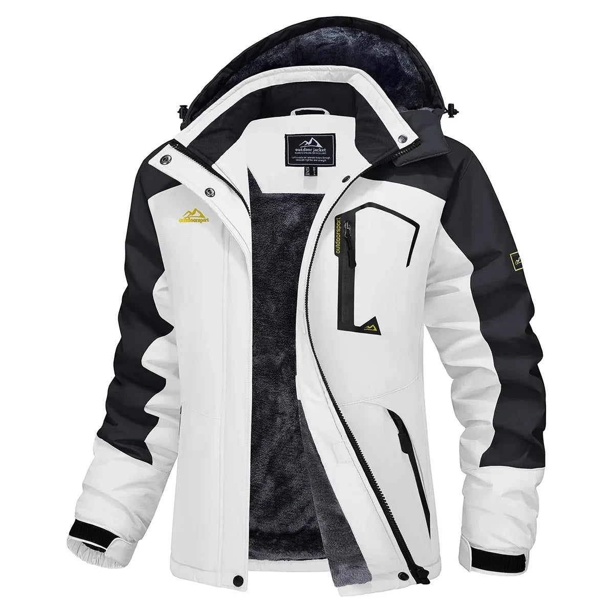 Women's Waterproof Fleece-Lined Parka with Integrated Hood