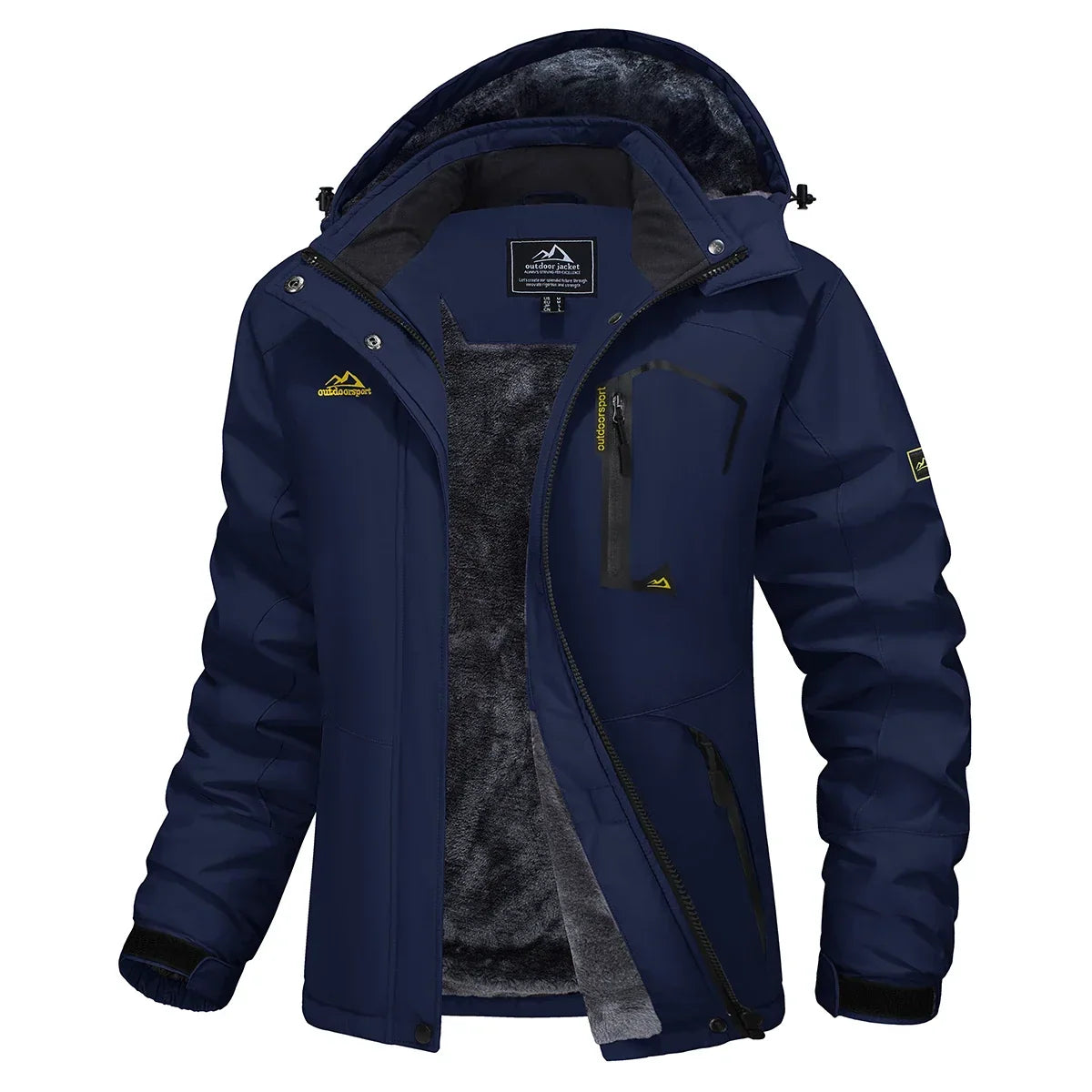 Women's Waterproof Fleece-Lined Parka with Integrated Hood