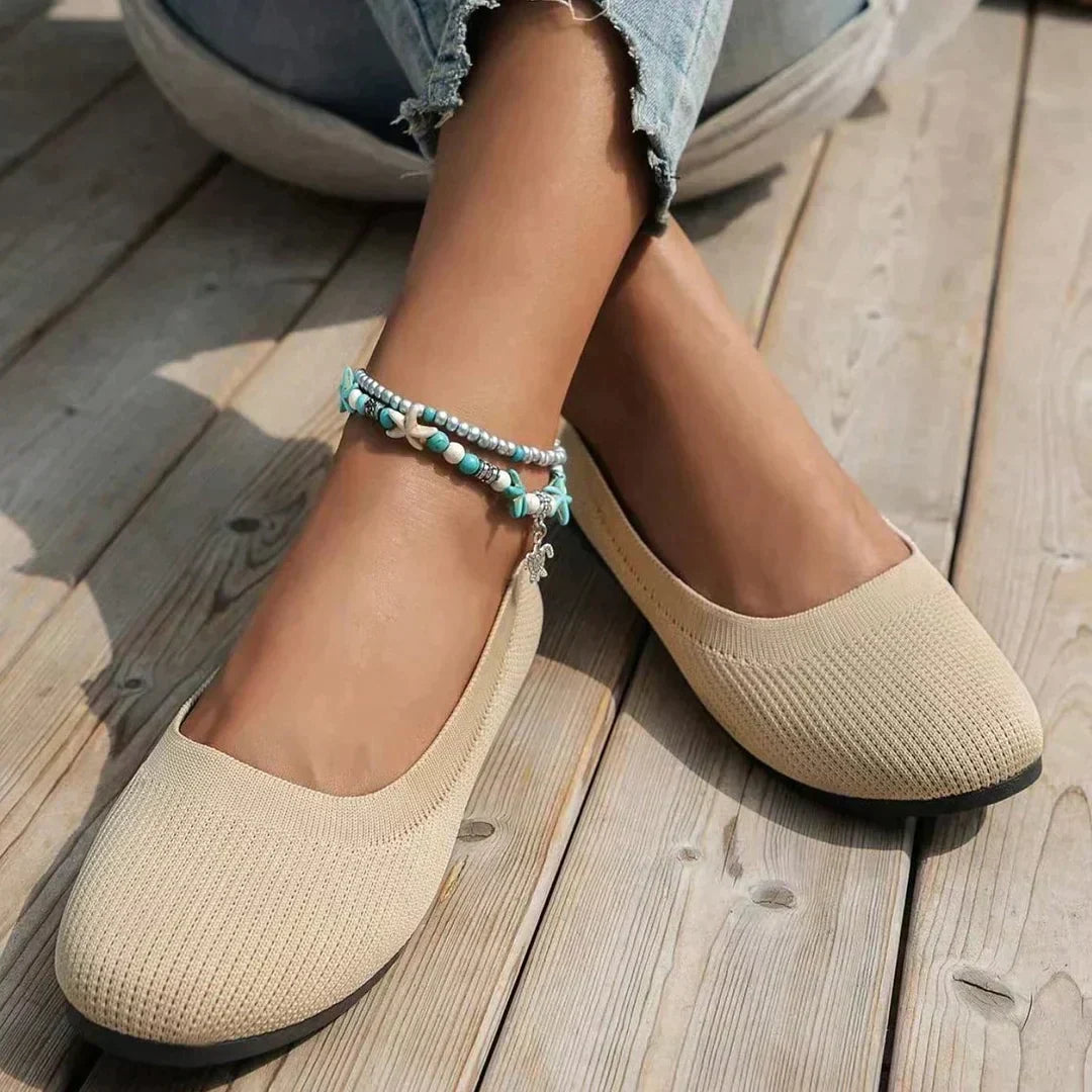Women's Orthopedic Ballet Flats with Cushioned Insole